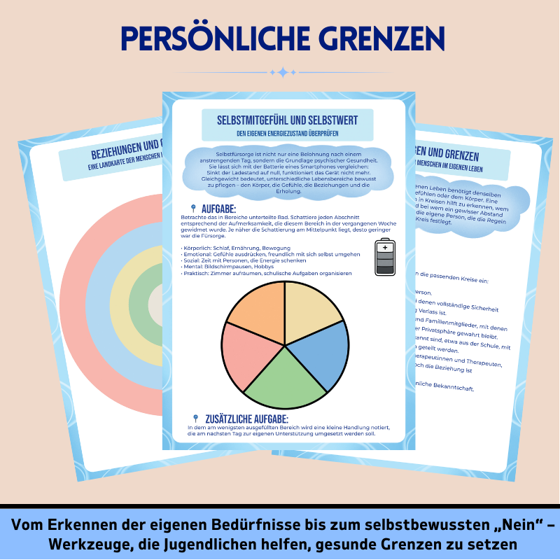 Therapie-Arbeitsbuch Für Jugendliche - Über 9+ Von Therapeuten Anerkannte Werkzeuge, Die Dabei Helfen, Selbstvertrauen, Klares Denken Und Emotionale Stärke Aufzubauen Und Die Entwicklung Von Jugendlichen Zu Fördern