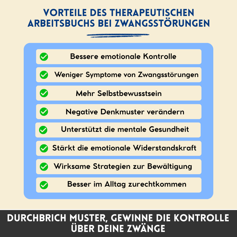Zwangsstörung (OCD) – Therapeutisches Arbeitsbuch – Therapeutische Werkzeuge und Bewältigungsstrategien