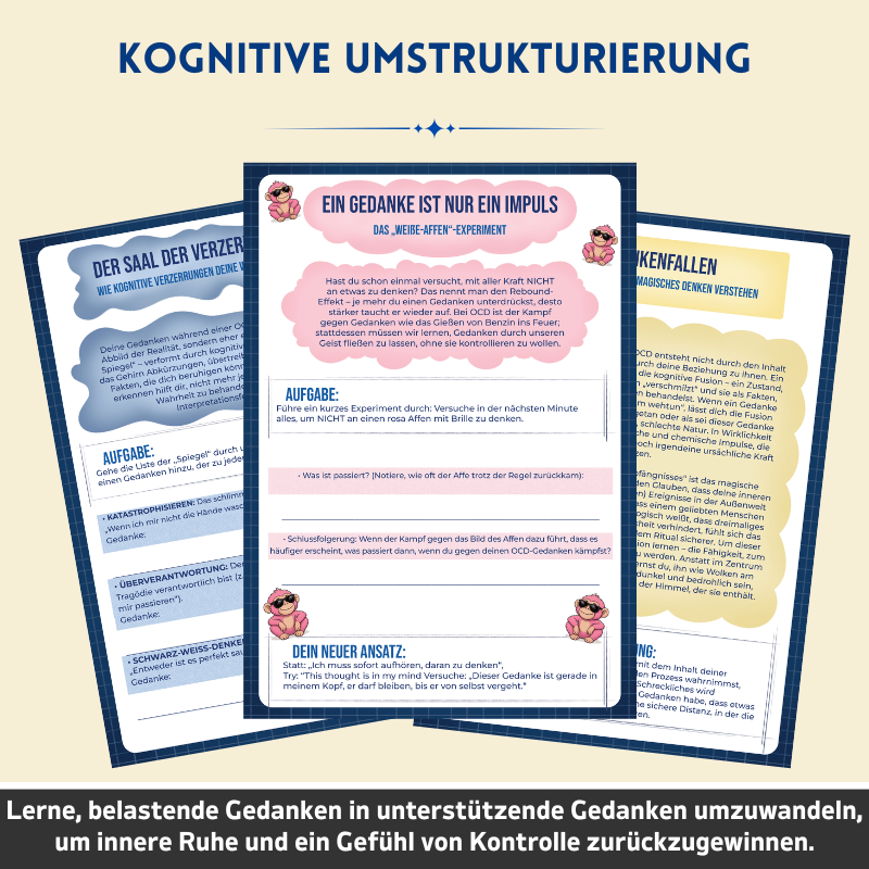 Zwangsstörung (OCD) – Therapeutisches Arbeitsbuch – Therapeutische Werkzeuge und Bewältigungsstrategien