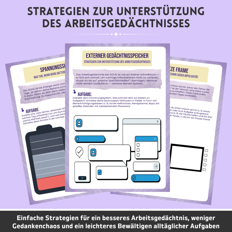 ADHS – Werkzeugkasten zur Unterstützung exekutiver Funktionen
