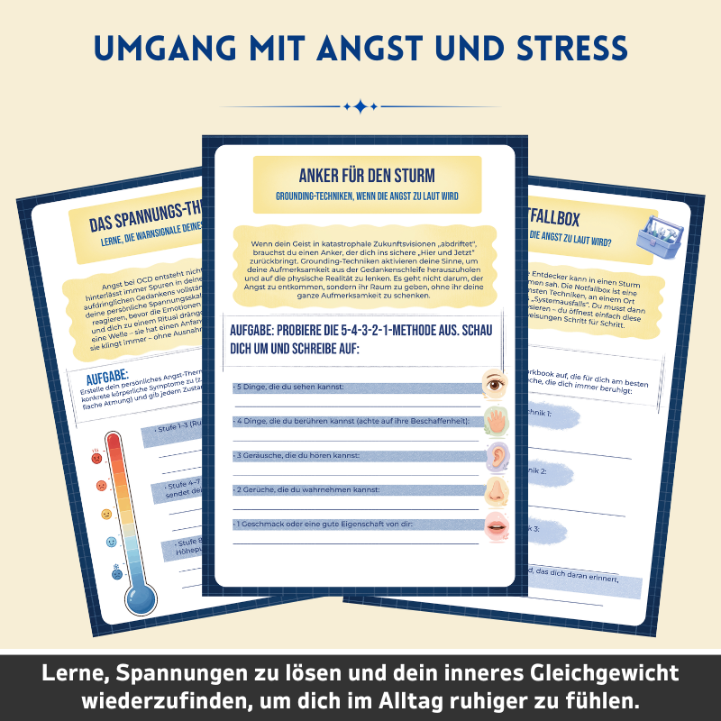 Zwangsstörung (OCD) – Therapeutisches Arbeitsbuch – Therapeutische Werkzeuge und Bewältigungsstrategien