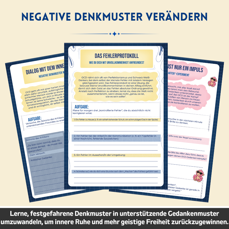 Zwangsstörung (OCD) – Therapeutisches Arbeitsbuch – Therapeutische Werkzeuge und Bewältigungsstrategien
