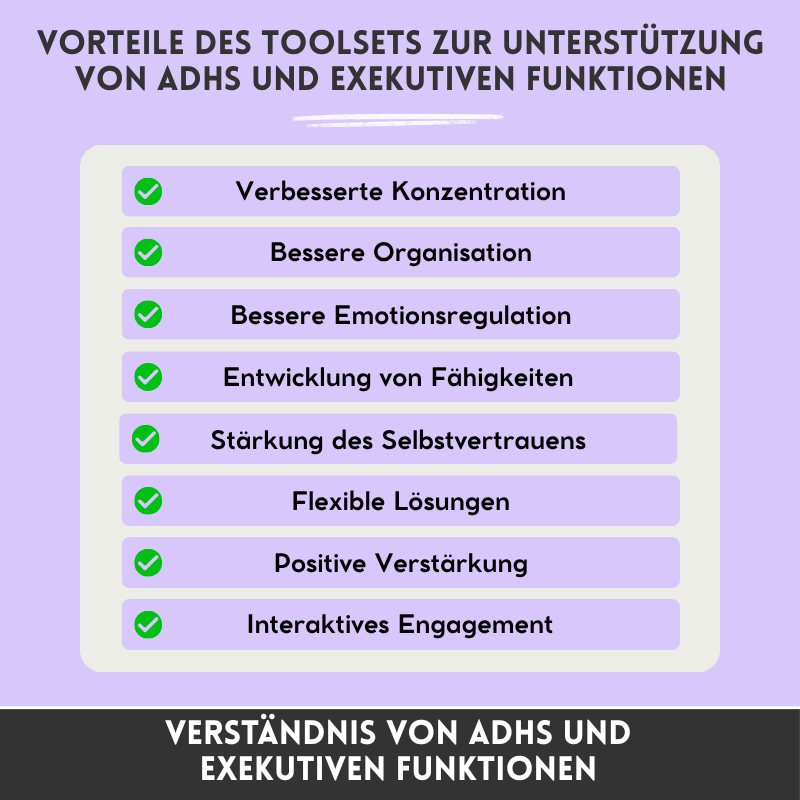 ADHS – Werkzeugkasten zur Unterstützung exekutiver Funktionen