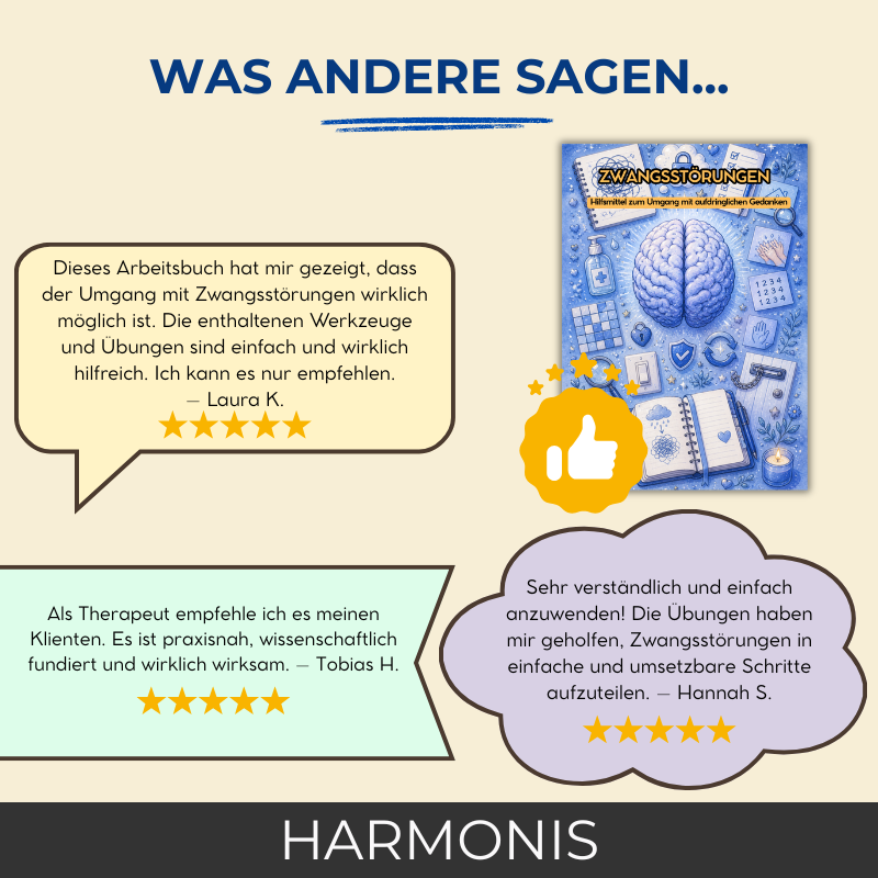 Zwangsstörung (OCD) – Therapeutisches Arbeitsbuch – Therapeutische Werkzeuge und Bewältigungsstrategien